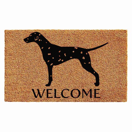 Calloway Mills Entrance Mat, Coir, Natural, Black 103022436